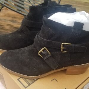 Black Suede Ankle Boots